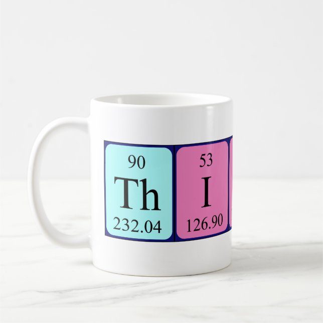 Thibaud periodic table name mug (Left)