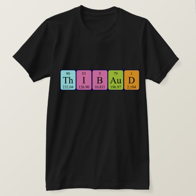 Thibaud periodic table name shirt (Design Front)