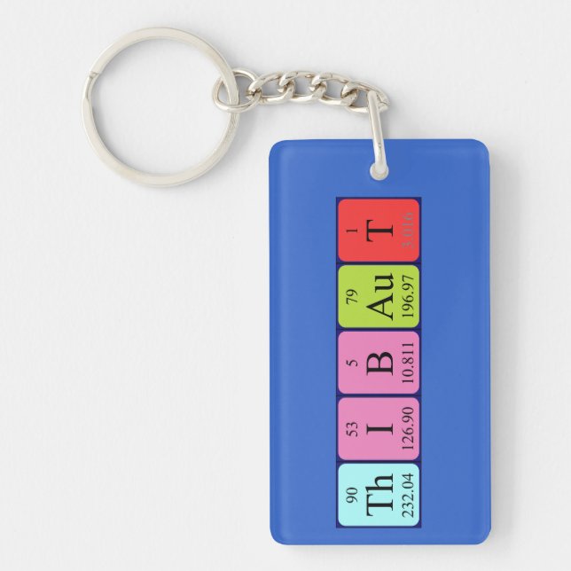 Thibaut periodic table name keyring (Front)