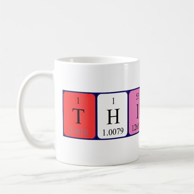 Thibaut periodic table name mug (Left)