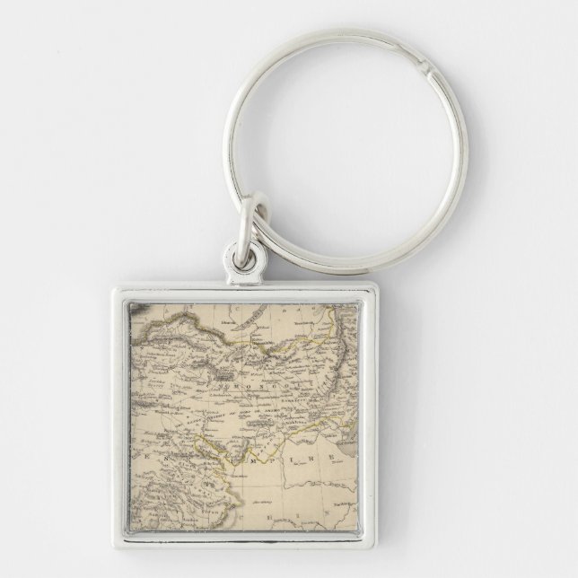 Thibet, Mongolia, and Mandchouria Keychain (Front)