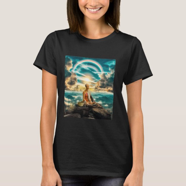 Thich Minh Tue Buddha monks Moving Across the Viet T-Shirt (Front)