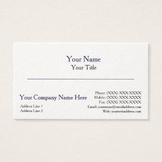 Thick Business Card Template