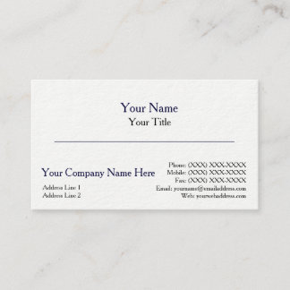 Thick Business Card Template