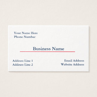 Thick Business Card Template #2