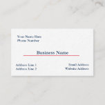 Thick Business Card Template #2
