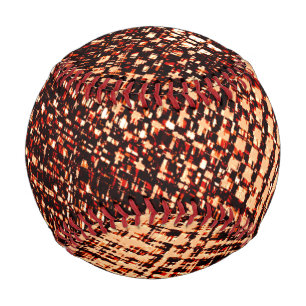 Thick criss-cross scratches in orange with shadow baseball