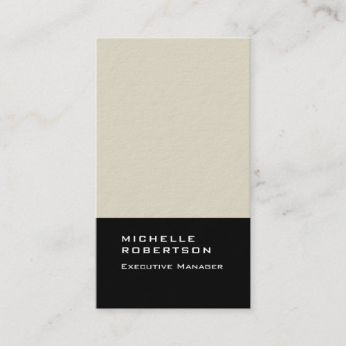 Thick elegant modern plain minimalist business card
