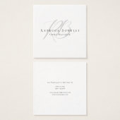 Thick Exclusive Unique Monogram Profile Card (Front & Back)