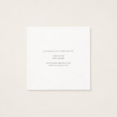 Thick Exclusive Unique Monogram Profile Card (Back)