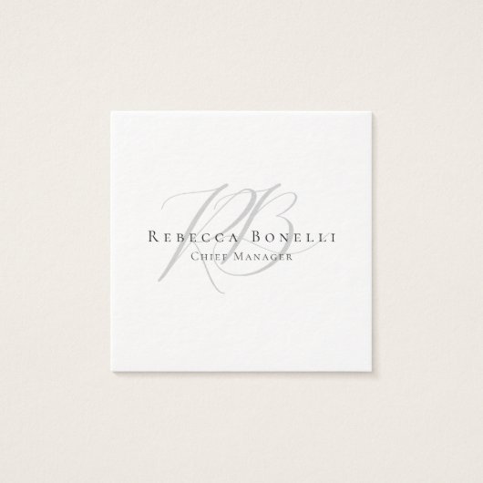 Thick Exclusive Unique Monogram Profile Card (Front)