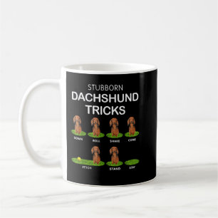 Thick Headed Dog - Funny Long Hair Dachshund for C Coffee Mug