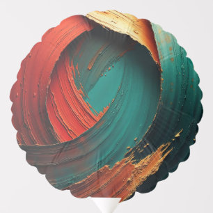 Thick Impasto Oil Painted Abstract Balloon