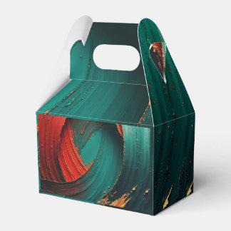 Thick Impasto Oil Painted Abstract Favor Boxes