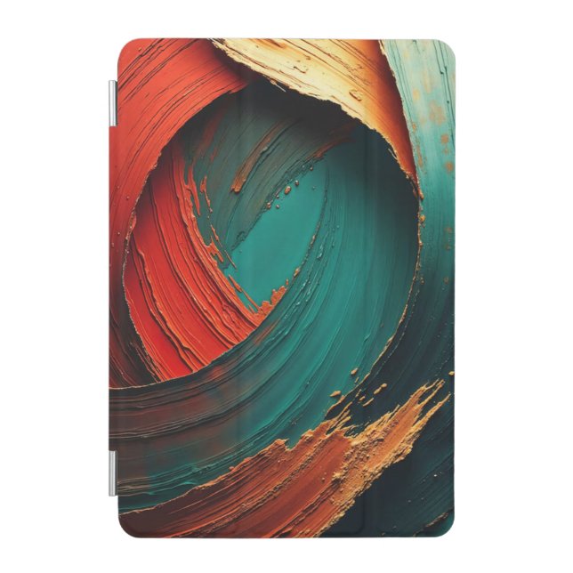 Thick Impasto Oil Painted Abstract iPad Mini Cover (Front)