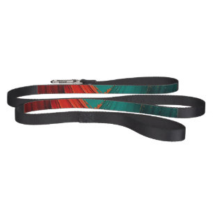 Thick Impasto Oil Painted Abstract Pet Leash