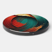 Thick Impasto Oil Painted Abstract Wireless Charger (Front 2)
