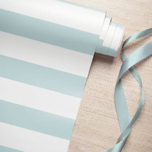 Thick Light Blue Stripes Wrapping Paper