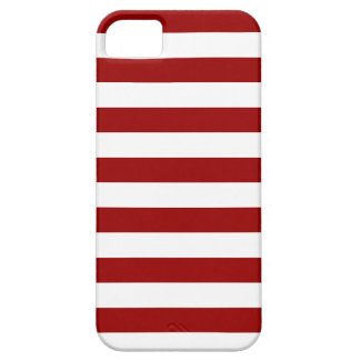 Thick Red and white lines, geometric pattern Case-Mate iPhone Case