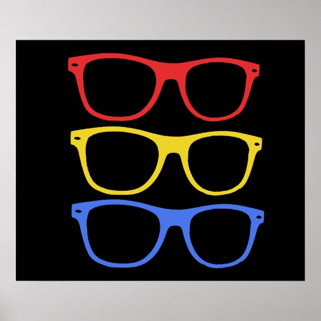 thick rimmed glasses poster (Front)