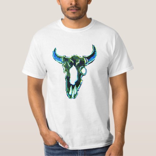 Thick skull with horns _ T_shirt