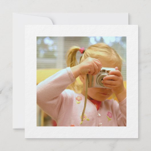 Thick Square HD Photo Print With White Border (Back)