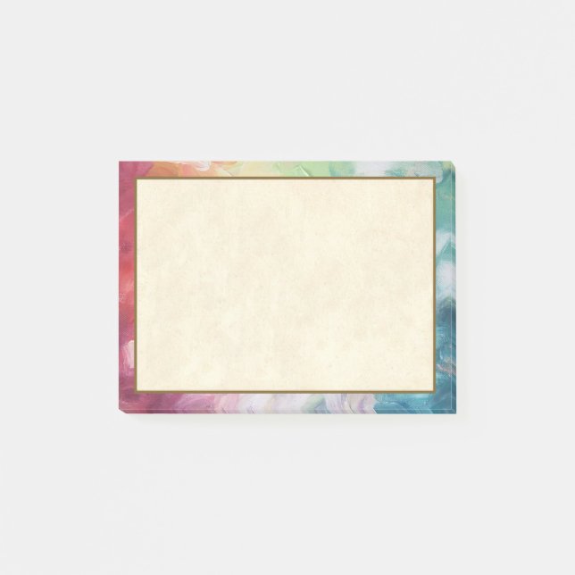 Thick Textured Abstract Paint Post-it Notes (Front)