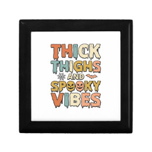 Thick Thighs and Spooky Vibes Halloween Shirt_1 Gift Box