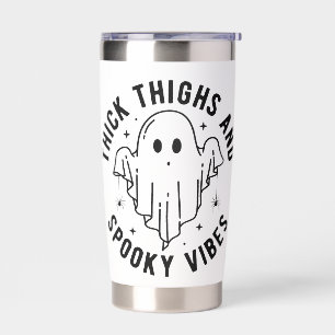 "Thick Thighs And Spooky Vibes" Insulated Tumbler