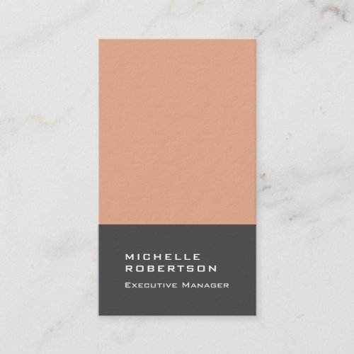 Thick vertical elegant modern plain minimalist business card