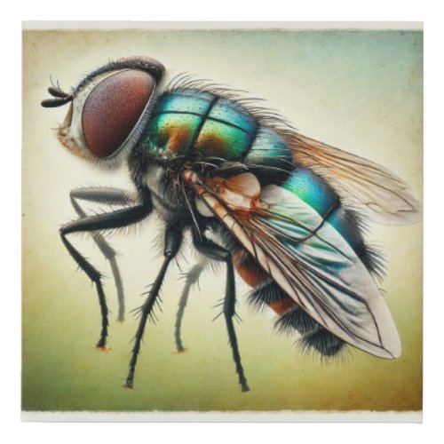 ThickHeaded Fly 200624IREF101 _ Watercolor Faux Canvas Print