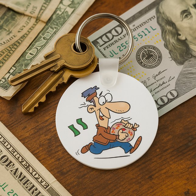 Thief Stealing Money Keychain (Creator Uploaded)