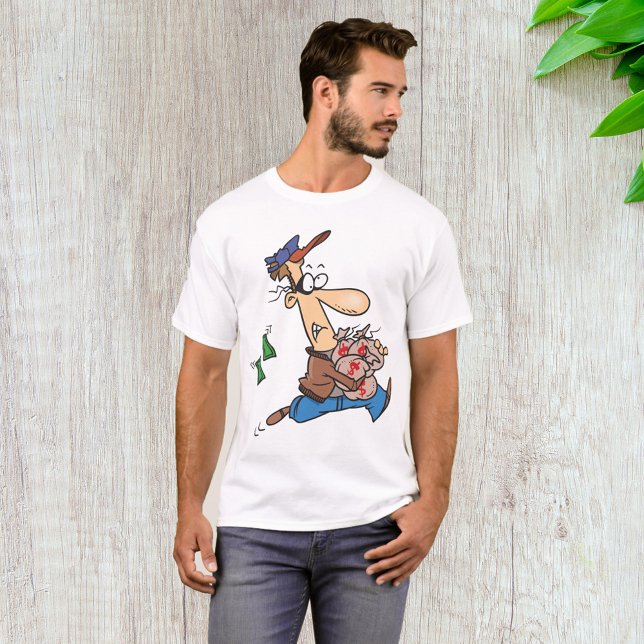 Thief Stealing Money T-Shirt (Creator Uploaded)