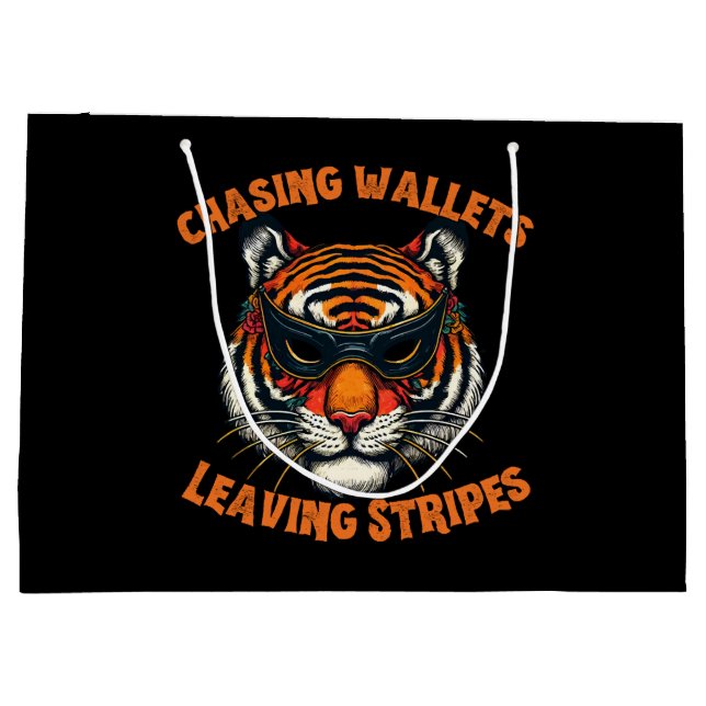 Thief tiger large gift bag (Back)