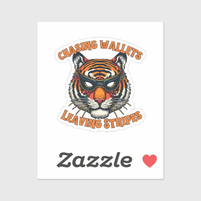 Thief tiger sticker (Sheet)
