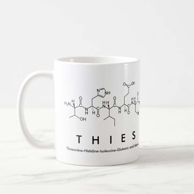 Thies peptide name mug (Left)