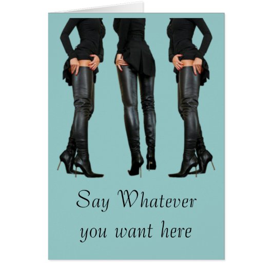 Thigh High Boot Models Cards (Front)