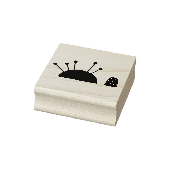 Thimble and Pincushion Rubber Stamp. Rubber Stamp (Stamp)