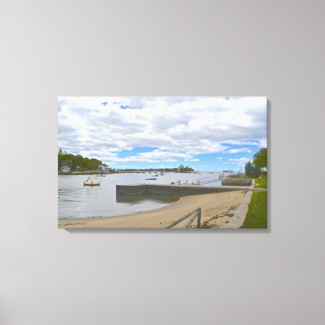 Thimble Island Wrapped Canvas Print (Front)