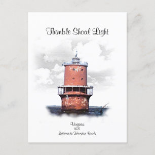 THIMBLE SHOAL LIGHT POSTCARD