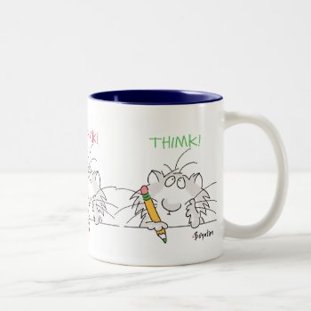 Thimk! By Boynton Two-tone Coffee Mug by SandraBoynton at Zazzle