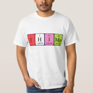 Thimo periodic table name shirt