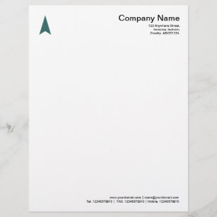 Thin Arrow - Moss Green Letterhead