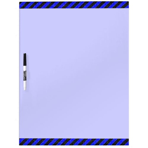 Thin Black and Blue Diagonal Stripes Dry Erase Board
