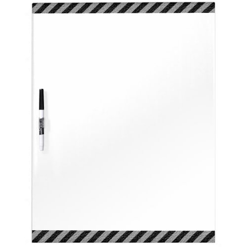 Thin Black and Gray Diagonal Stripes Dry Erase Board