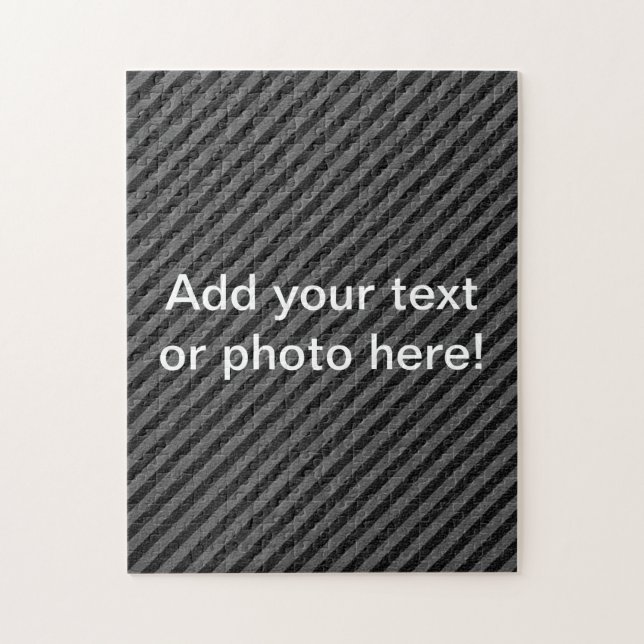 Thin Black and Gray Diagonal Stripes Jigsaw Puzzle (Vertical)