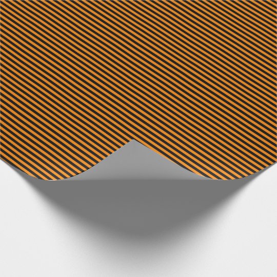 black and orange striped  wrapping paper