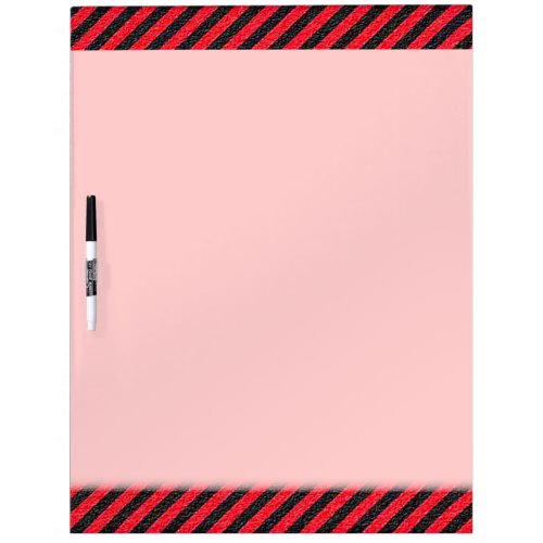 Thin Black and Red Diagonal Stripes Dry_Erase Board