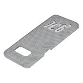 Thin Black Stripes | Retro-Styled Initials Uncommon Samsung Galaxy Case (Top)