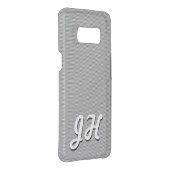 Thin Black Stripes | Retro-Styled Initials Uncommon Samsung Galaxy Case (Back/Right)